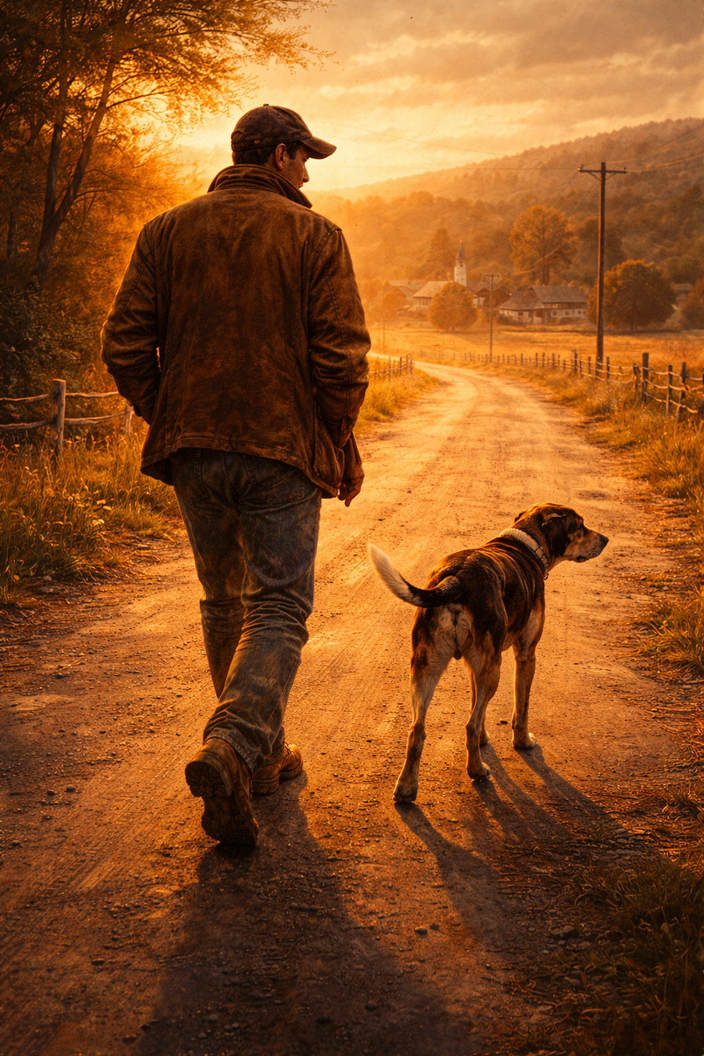 Brother Jonathan and Bunker walking into the dawn